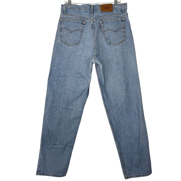 VINTAGE Levis 554 Jeans Mens 36 x 34 Blue Denim Relaxed Straight USA 90s Y2K - Picture 3 of 14